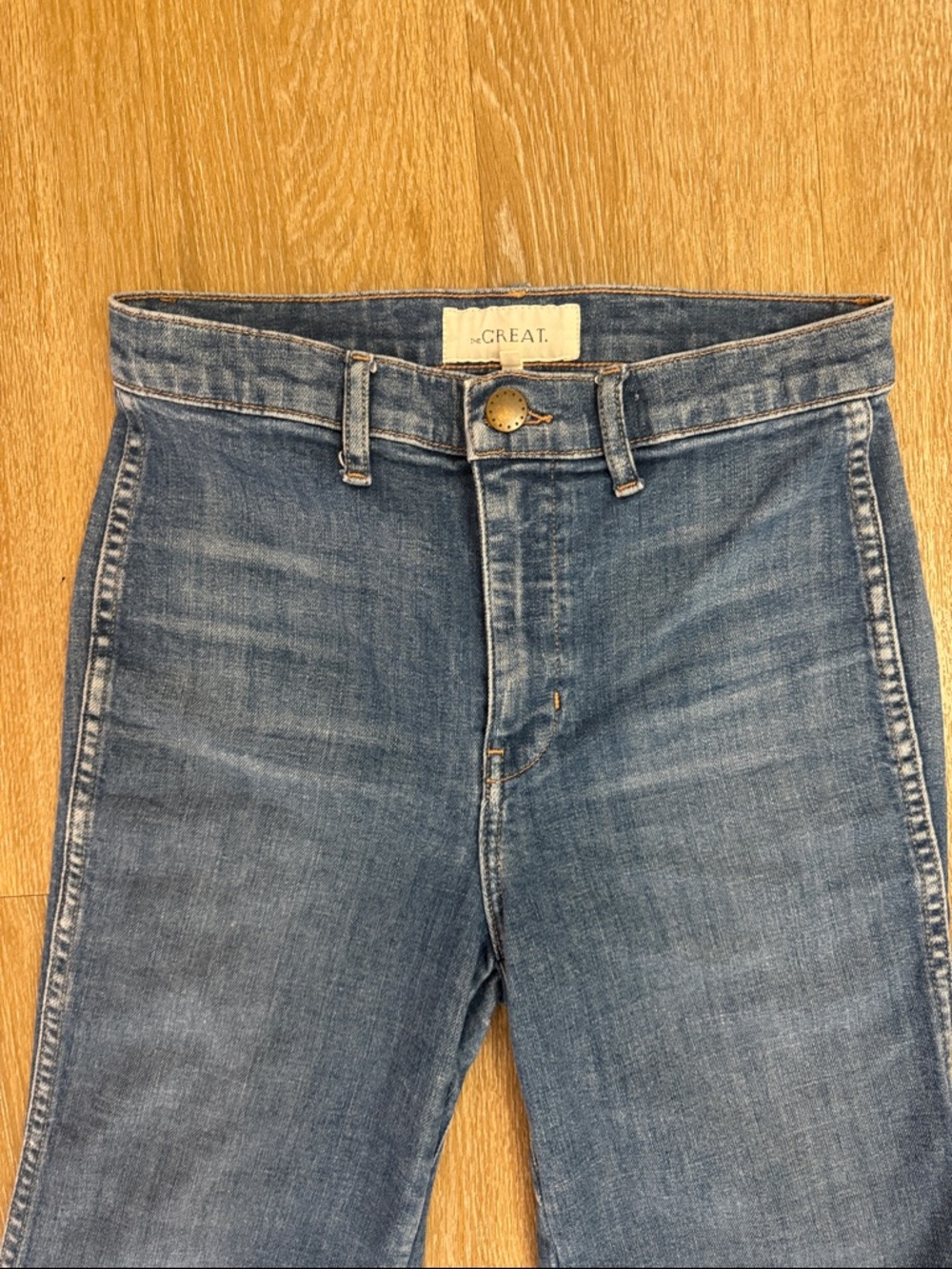 The Great Sea Crop Jeans Flare Clearwater Wash size 28 - Picture 7 of 10